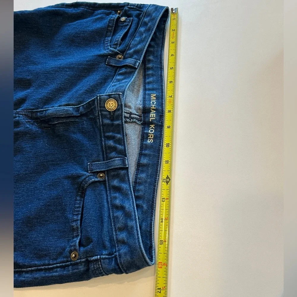 Michael Kors Skinny Capri Crop Jeans Dark Blue Size 10 - Picture 8 of 11